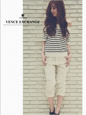 阪田 千鶴さん（レディース・157cm）の夏コーディネート