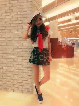 阪田 千鶴さん（レディース・157cm）の夏コーディネート