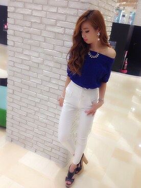 阪田 千鶴さん（レディース・157cm）の夏コーディネート