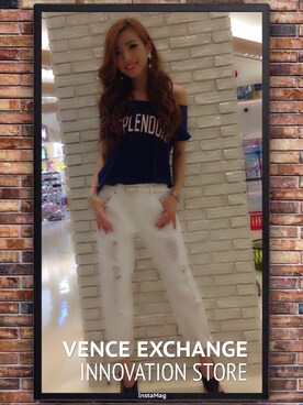 阪田 千鶴さん（レディース・157cm）の夏コーディネート