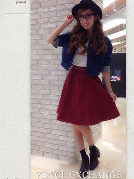 阪田 千鶴さん（レディース・157cm）の秋コーディネート