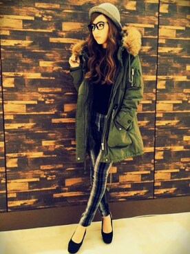 阪田 千鶴さん(レディース・157cm)の冬コーディネート