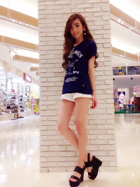 阪田 千鶴さん（レディース・157cm）の春コーディネート