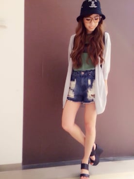 阪田 千鶴さん(レディース・157cm)の春コーディネート