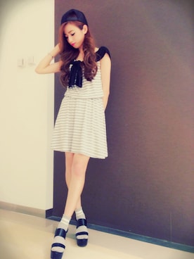 阪田 千鶴さん（レディース・157cm）の春コーディネート