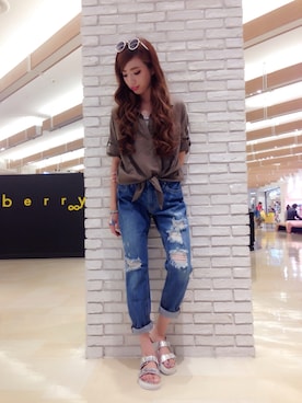 阪田 千鶴さん(レディース・157cm)の夏コーディネート