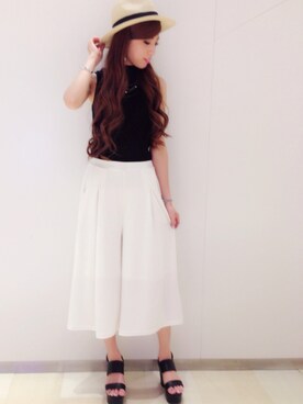 阪田 千鶴さん（レディース・157cm）の夏コーディネート