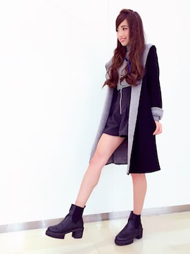 阪田 千鶴さん（レディース・157cm）の秋コーディネート