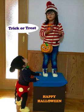 mocαpさん（キッズ・80cm）の秋コーディネート