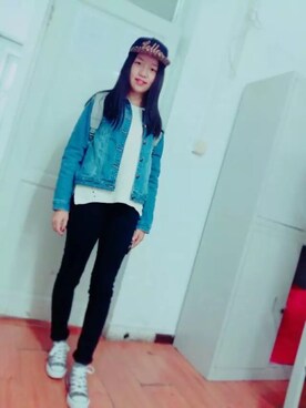 「Combackのアイテム」を使った、ZhAnGさん（レディース・165cm）の春コーディネート