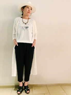 「CLOSE-UP（クローズアップ）のアイテム」を使った、Jines _Officialさん（レディース・156cm）の夏コーディネート