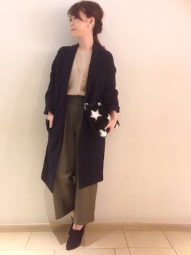 「Jines（ジネス）のアイテム」を使った、Jines _Officialさん（レディース・160cm）の秋コーディネート