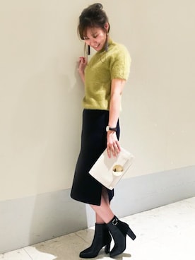 「CLOSE-UP（クローズアップ）のアイテム」を使った、Jines _Officialさん（レディース・159cm）の秋コーディネート