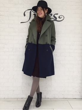 「Jines（ジネス）のアイテム」を使った、Jines _Officialさん（レディース・164cm）の秋コーディネート