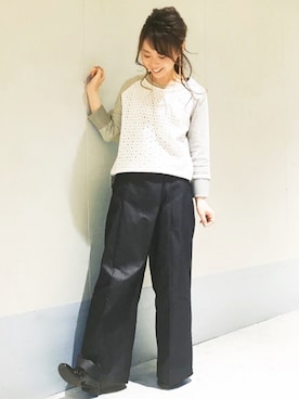 「CLOSE-UP（クローズアップ）のアイテム」を使った、Jines _Officialさん（レディース・156cm）の冬コーディネート