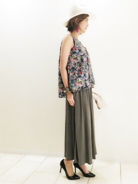 「Jines（ジネス）のアイテム」を使った、Jines _Officialさん（レディース・160cm）の春コーディネート