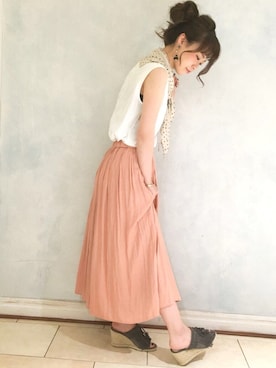 「Jines（ジネス）のアイテム」を使った、Jines _Officialさん（レディース・160cm）の夏コーディネート