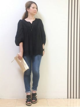 「GIANNI CHIARINI（ジャンニ キアリーニ）のアイテム」を使った、Jines _Officialさん（レディース・160cm）の夏コーディネート