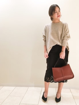 「Jines（ジネス）のアイテム」を使った、Jines _Officialさん（レディース・158cm）の秋コーディネート