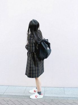 「FJALLRAVENKANKEN」｜yurinaさん（レディース・161cm）の冬コーディネート