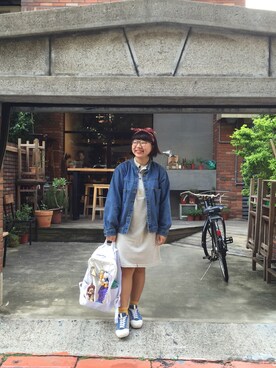 「LOSERS（ルーザーズ）のアイテム」を使った、洪于婷さん（レディース・154cm）の秋コーディネート