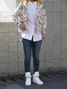 「rag & bone（ラグアンドボーン）のアイテム（パンツ）」を使った、CROMAGNONさん（レディース・160cm）の冬コーディネート