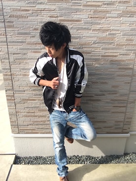 「roshell（ロシェル）のアイテム（シューズ）」を使った、Yuta Takebayashiさん（メンズ・168cm）の秋コーディネート