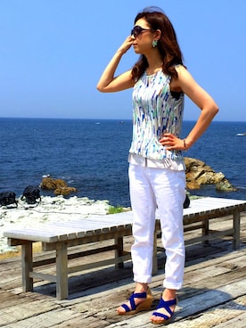 「ara・ara（アラアラ）のアイテム」を使った、ちーさん（レディース・166cm）の夏コーディネート