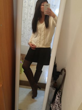 「飲み会」｜まーちゃんさん（レディース・164cm・20代）の冬コーディネート