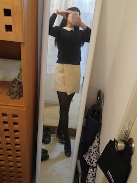 「MINIMUM（ミニマム）のアイテム（スカート）」を使った、まーちゃんさん（レディース・164cm）の冬コーディネート