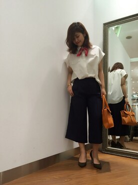 「RODE SKO（ロデスコ）のアイテム（その他）」を使った、kirimuraさん（レディース・158cm）の春コーディネート