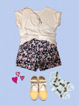 ゆんさん（レディース・157cm）の夏コーディネート