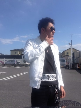 「DOWBL（ダブル）のアイテム（ブルゾン）」を使った、KOOTAさん（メンズ・180cm）の冬コーディネート