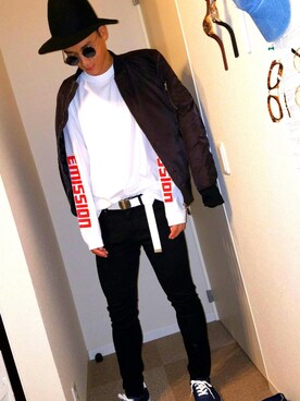 「SPINNS（スピンズ）のアイテム（ナイロンジャケット）」を使った、だいきさん（メンズ・176cm）の秋コーディネート