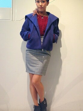 「NOMINE（ノミネ）のアイテム（ジャケット/アウター）」を使った、おまつさん（レディース・163cm）の秋コーディネート