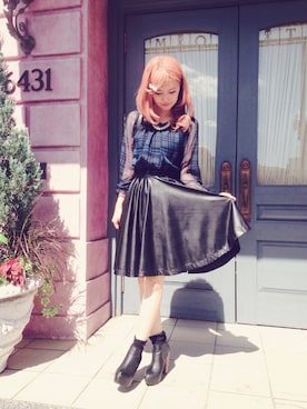 河西里音さんのコーディネート