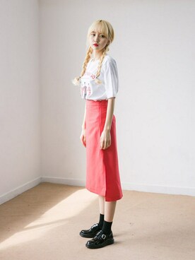 「オルチャンファッション」｜「アイテム（その他シューズ）」を使った、seoulbananaさん（レディース・163cm）の春コーディネート