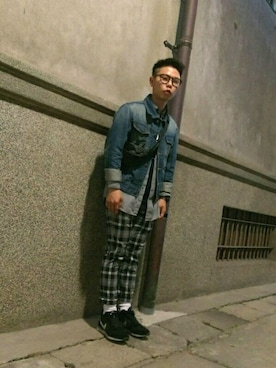 「NIKE INTERNATIONALIST」｜HEY MANさん（メンズ・165cm）の秋コーディネート