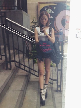 Suki Wong さん（レディース・163cm）の夏コーディネート