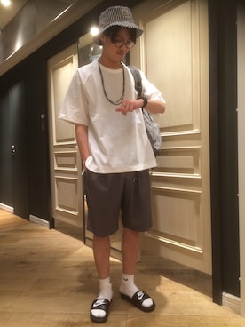 石金弘也さん(メンズ・176cm)の夏コーディネート