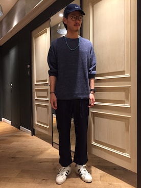 石金弘也さん(メンズ・176cm)の春コーディネート