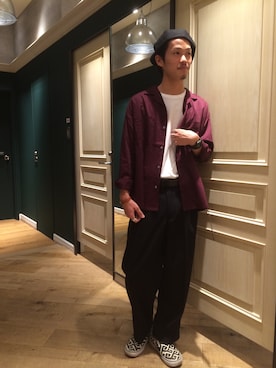 石金弘也さん(メンズ・176cm)の夏コーディネート