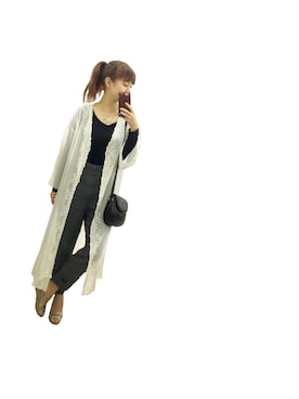 「アイテム（ワンピース/ドレス）」を使った、YVEさん（レディース・160cm・30代）の春コーディネート