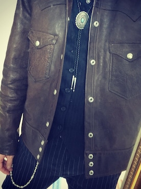 「RRL（ダブル アール エル）のアイテム（ブルゾン）」を使った、☆YARIちゃん☆さん（メンズ・173cm）の秋コーディネート