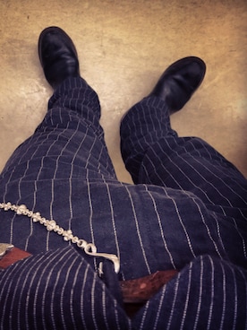 「アイテム（ベスト、パープル系）」を使った、☆YARIちゃん☆さん（メンズ・173cm）の秋コーディネート