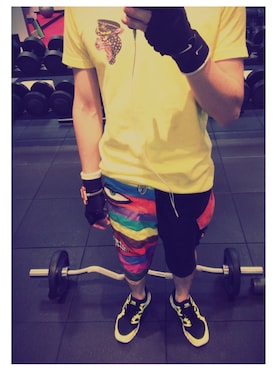 「筋トレ」｜☆YARIちゃん☆さん（メンズ・173cm）の秋コーディネート