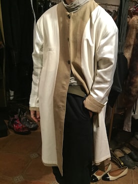 「成人式」｜「アイテム（ダウンジャケット/コート）」を使った、kaiho satouさん（メンズ・170cm）の冬コーディネート