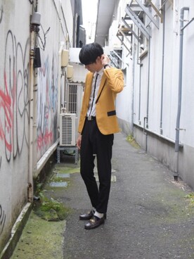 「NEIL BARRETT（ニールバレット）のアイテム（シャツ/ブラウス）」を使った、reopalさん（メンズ・183cm）の秋コーディネート