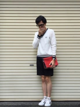 のっちっちさんの（FRED PERRY | フレッドペリー）を使ったコーディネート