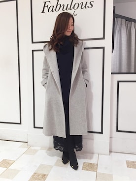「アイテム（その他アウター）」を使った、FabulousAngelaさん（レディース・159cm・20代）の秋コーディネート